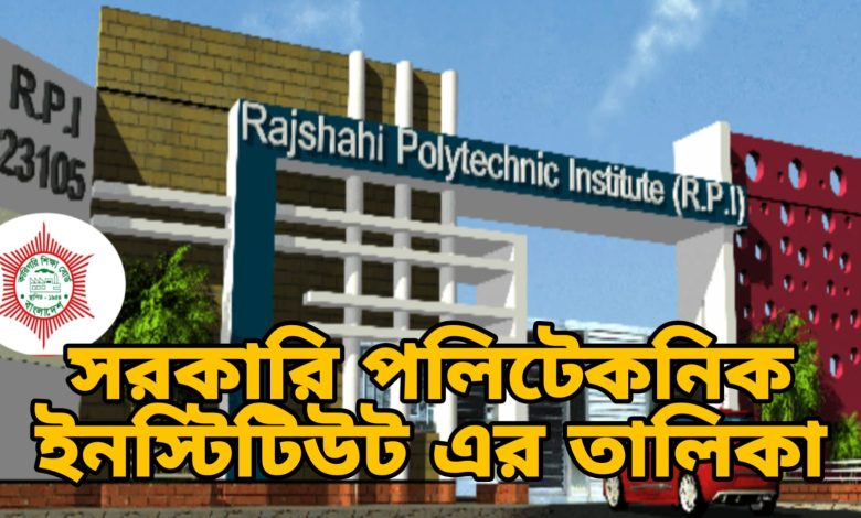 Polytechnic Institutes List of Bangladesh (Division and Seats)