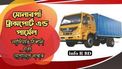 Sonargaon Transport & Parcel Service Address, Contact No